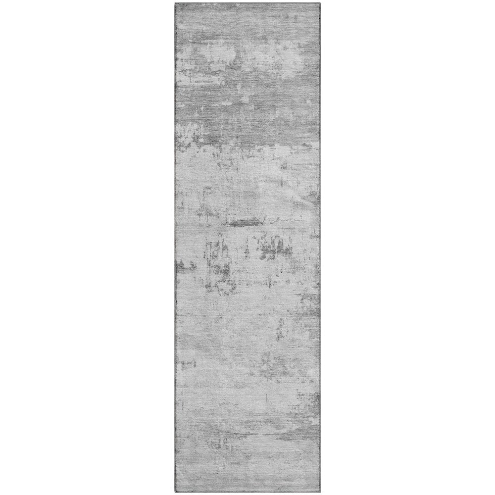 Premium Machine Washable Mayfield AMF2145 Gray 2'3" x 7'6" Runner Rug