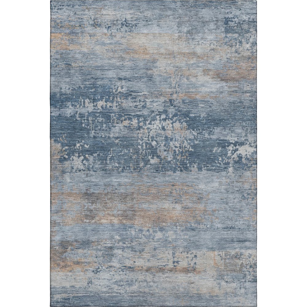 Premium Machine Washable Mayfield AMF2146 Blue 5' x 7'6" Rug