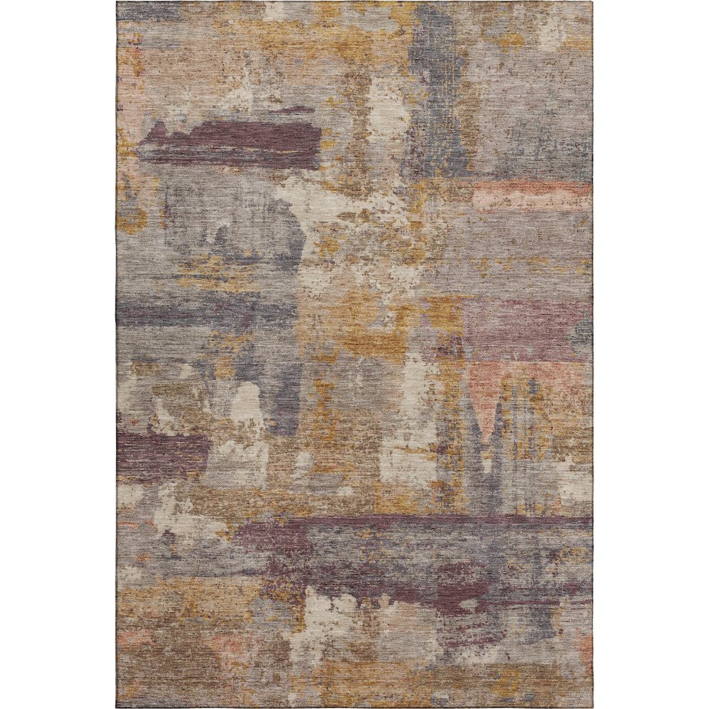 Premium Machine Washable Mayfield AMF2147 Orange 10' x 14' Rug