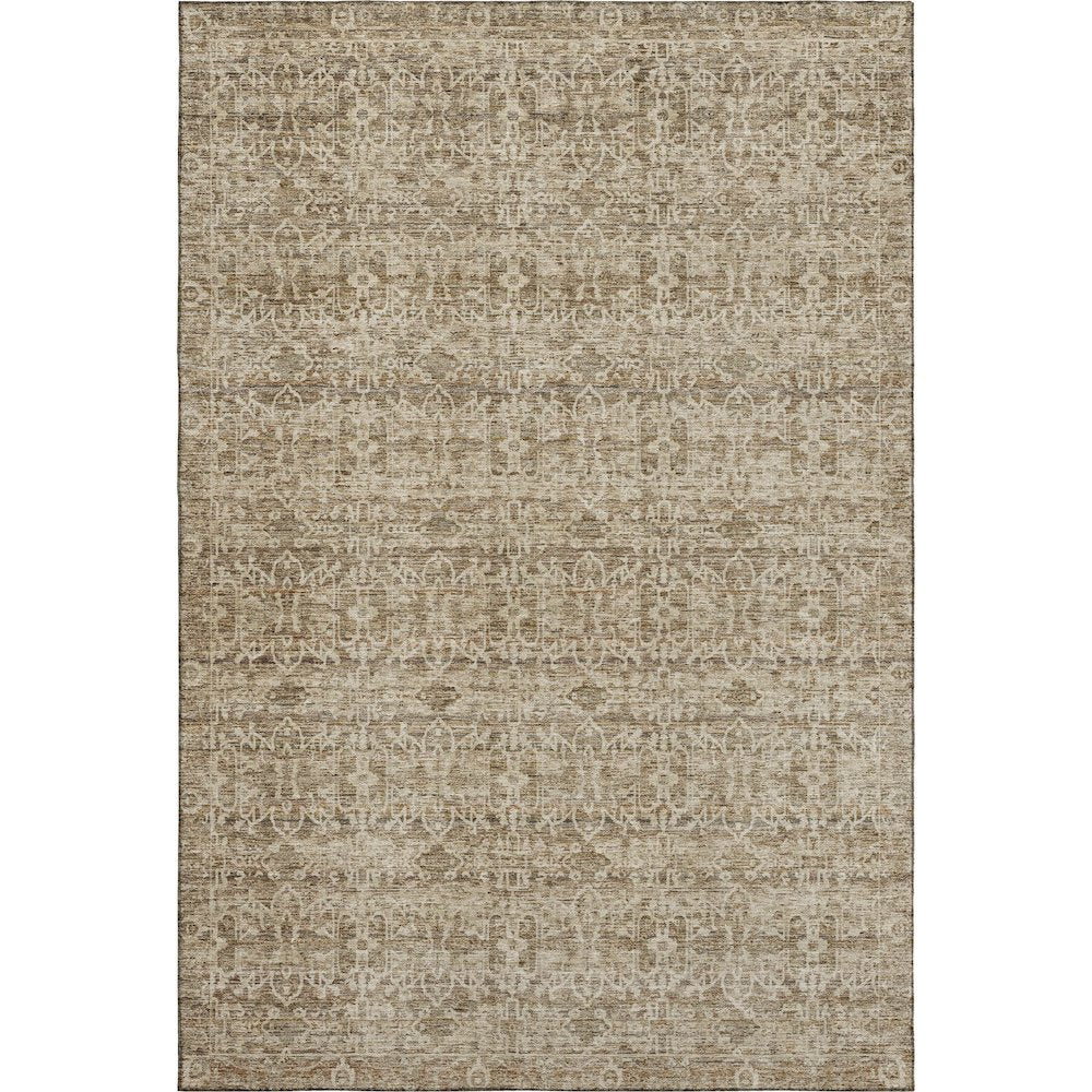 Premium Machine Washable Mayfield AMF2152 Brown 3' x 5' Rug