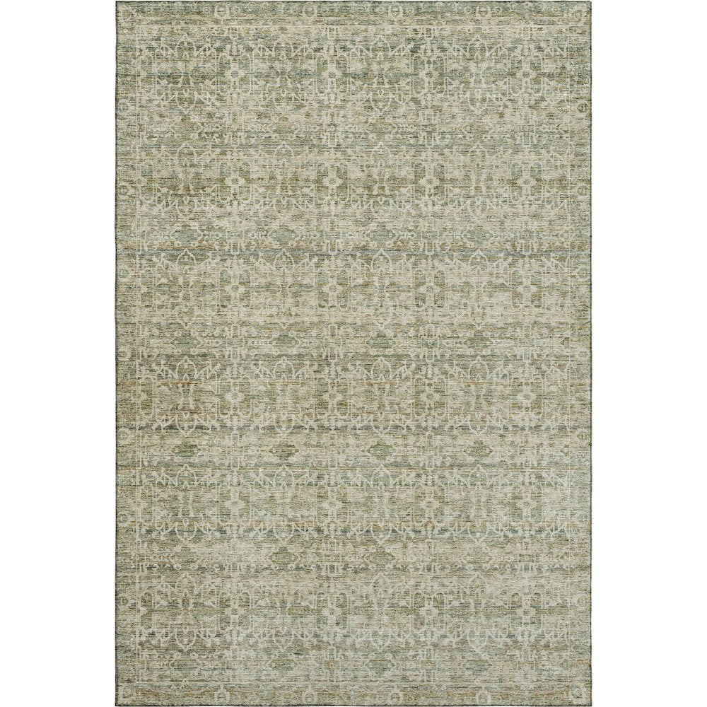 Premium Machine Washable Mayfield AMF2152 Green 5' x 7'6" Rug