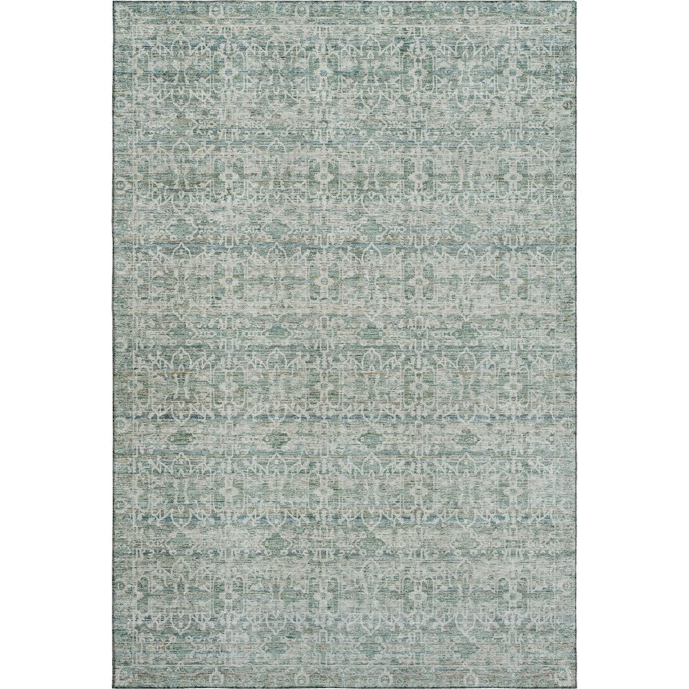 Premium Machine Washable Mayfield AMF2152 Teal 8' x 10' Rug