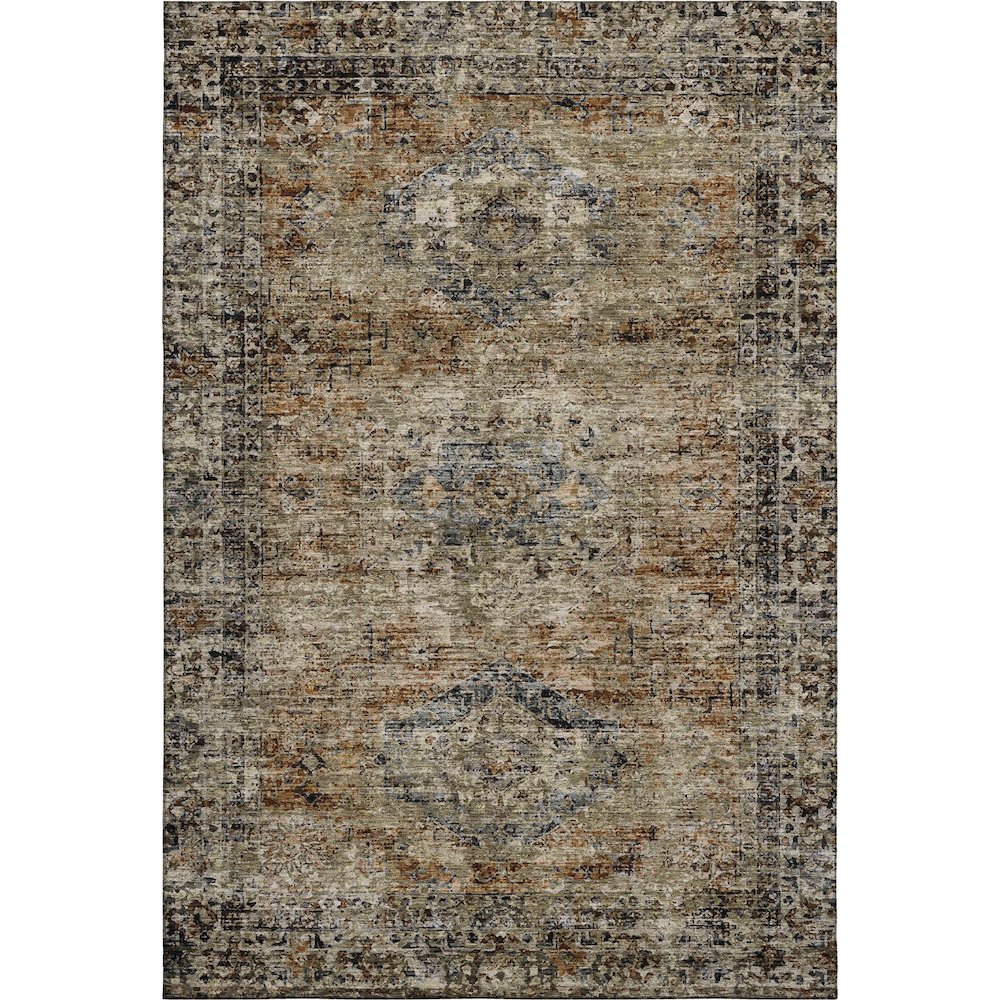 Premium Machine Washable Mayfield AMF2170 Orange 5' x 7'6" Rug