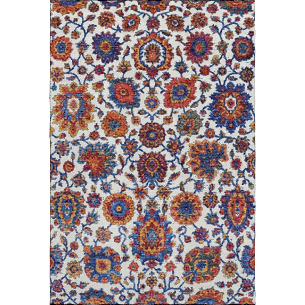 Premium Machine Washable Mayfield AMF2187 Red 3' x 5' Rug
