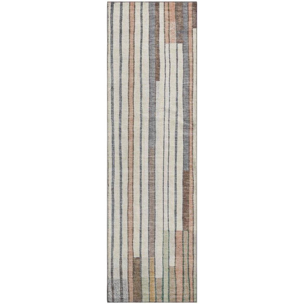 Premium Machine Washable Mayfield AMF2189 Brown 2'3" x 7'6" Runner Rug