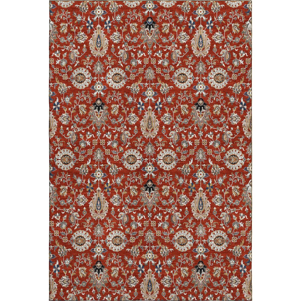 Premium Machine Washable Mayfield AMF2192 Red 5' x 7'6" Rug