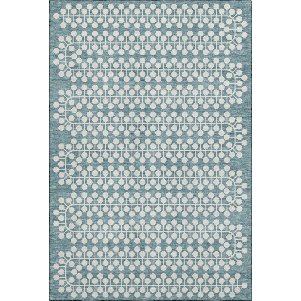 Premium Machine Washable Mayfield AMF2247 Teal 3' x 5' Rug
