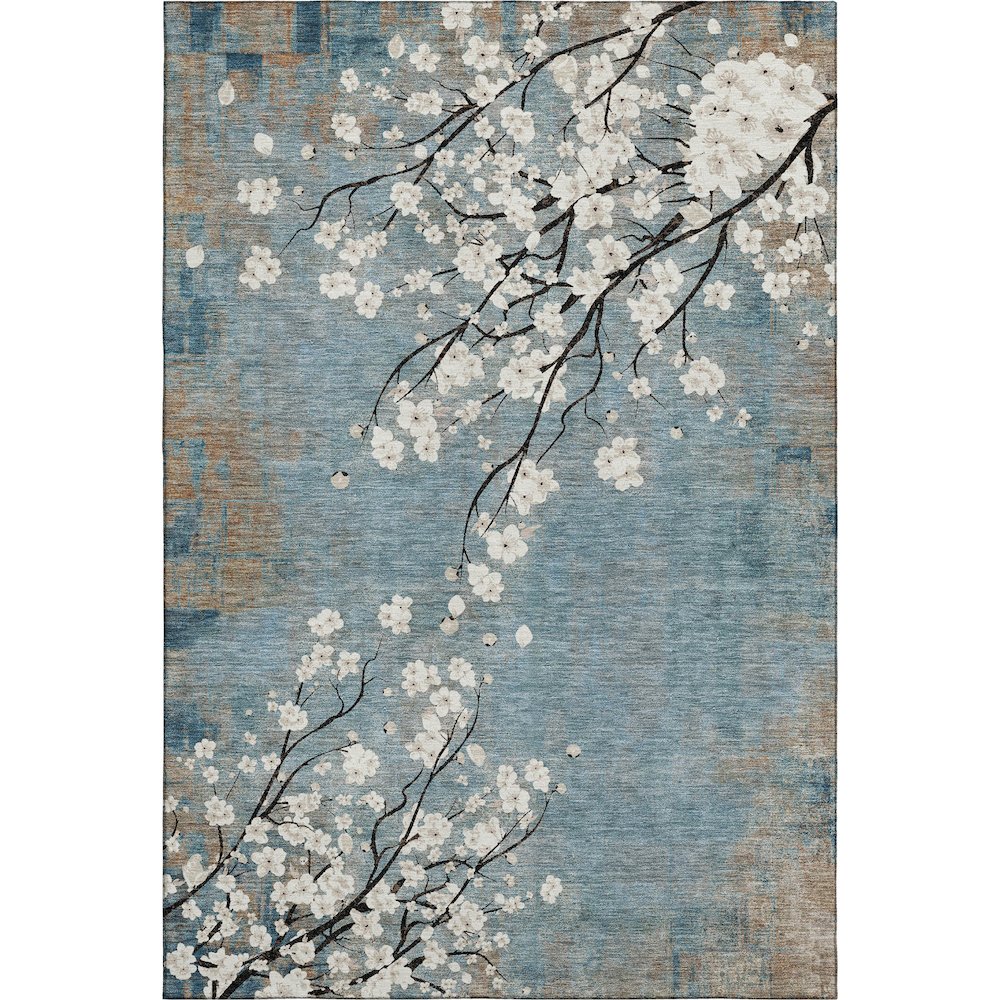 Premium Machine Washable Mayfield AMF2248 Blue 10' x 14' Rug