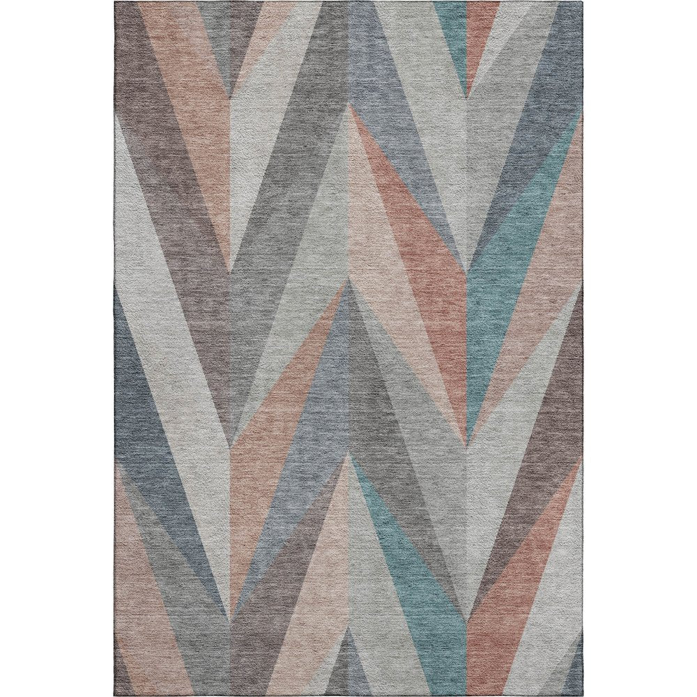 Premium Machine Washable Mayfield AMF2265 Orange 3' x 5' Rug
