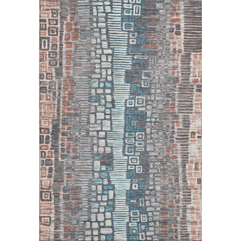 Premium Machine Washable Mayfield AMF2268 Orange 3' x 5' Rug