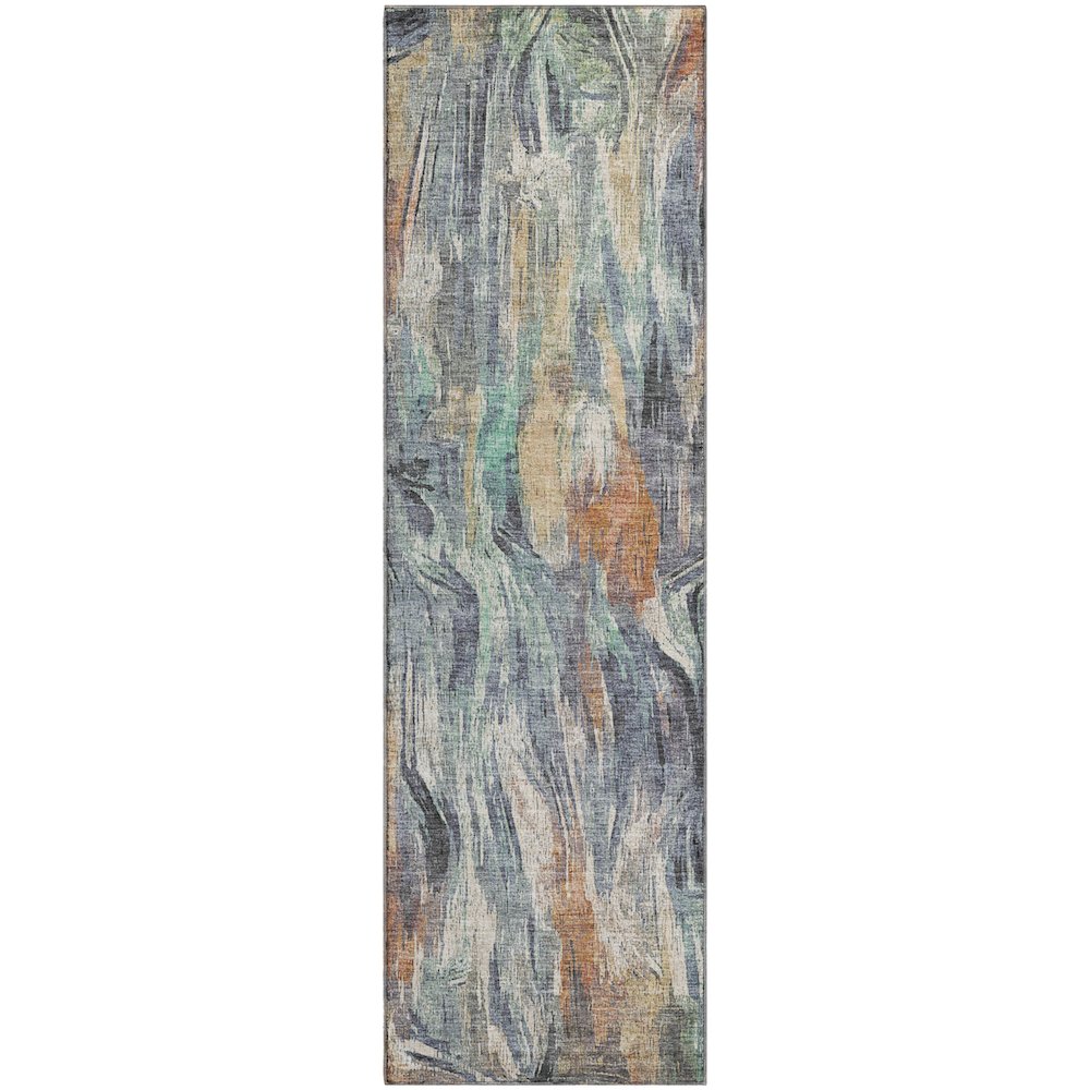 Premium Machine Washable Mayfield AMF2269 Orange 2'3" x 7'6" Runner Rug