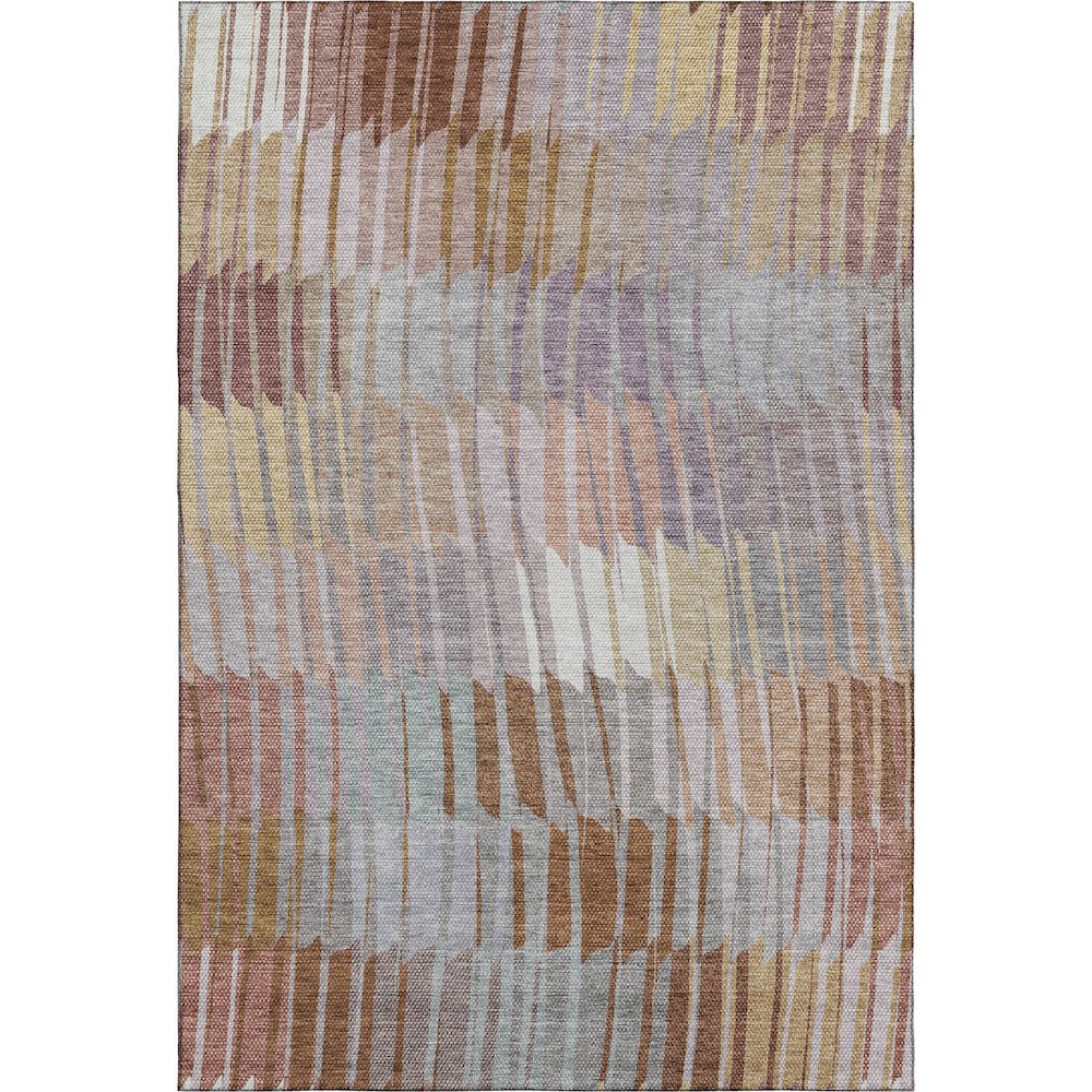 Premium Machine Washable Mayfield AMF2271 Orange 8' x 10' Rug