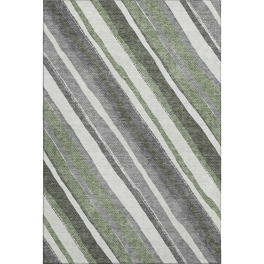 Premium Machine Washable Mayfield AMF2282 Green 3' x 5' Rug