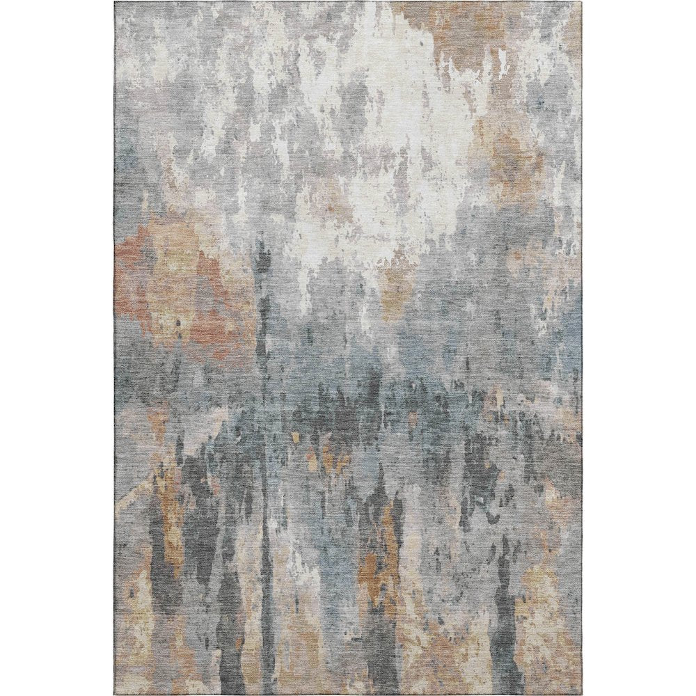 Premium Machine Washable Mayfield AMF2284 Orange 9' x 12' Rug