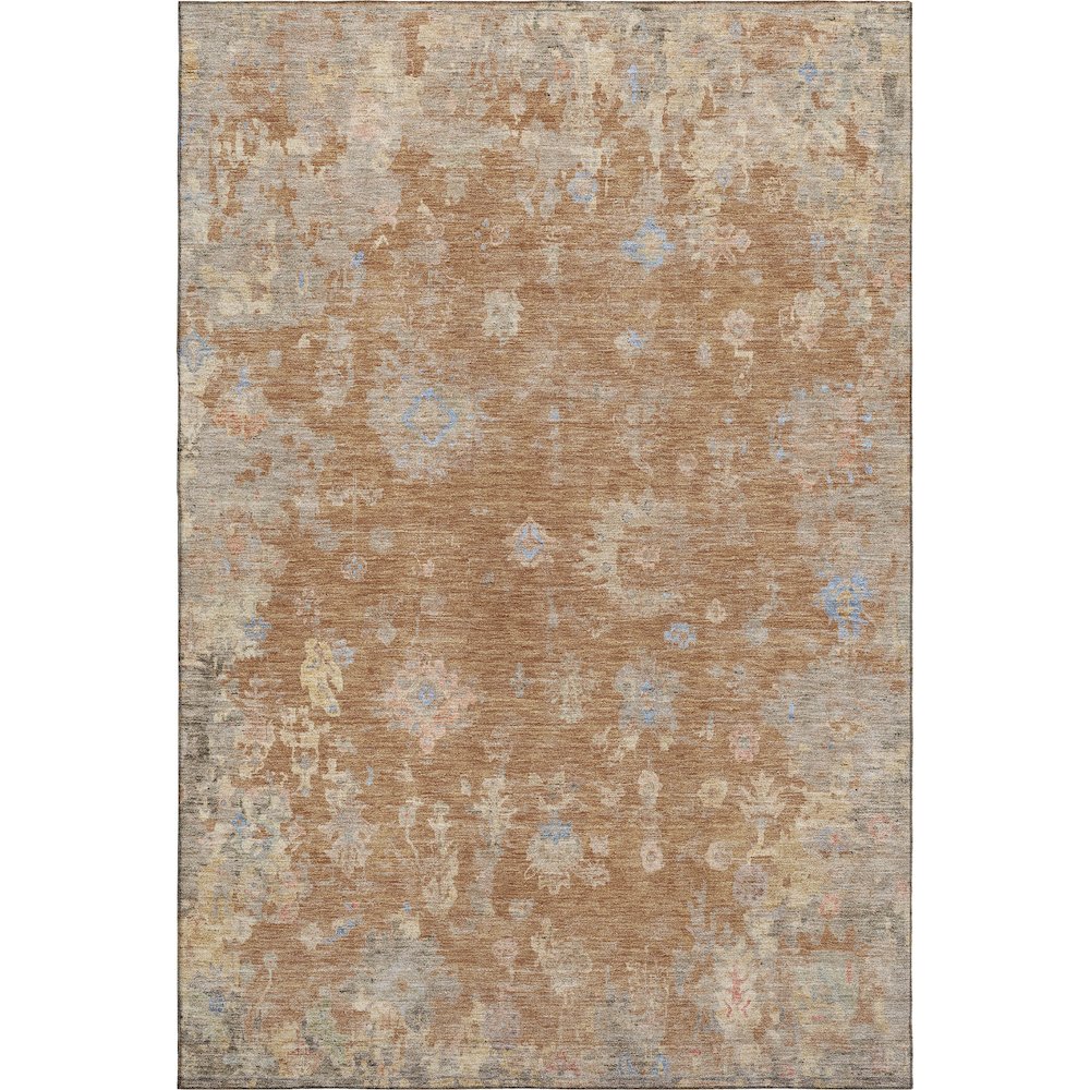 Premium Machine Washable Mayfield AMF2302 Orange 10' x 14' Rug