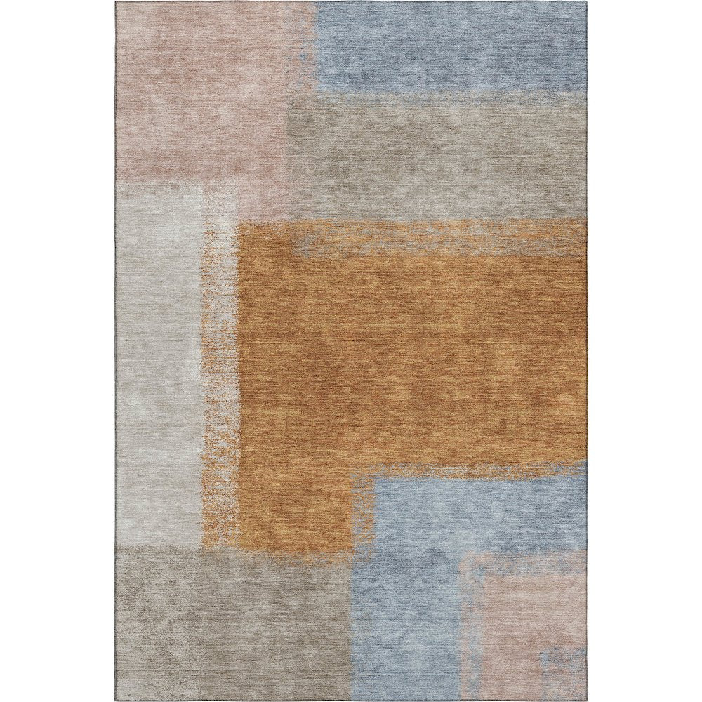 Premium Machine Washable Mayfield AMF2341 Orange 5' x 7'6" Rug