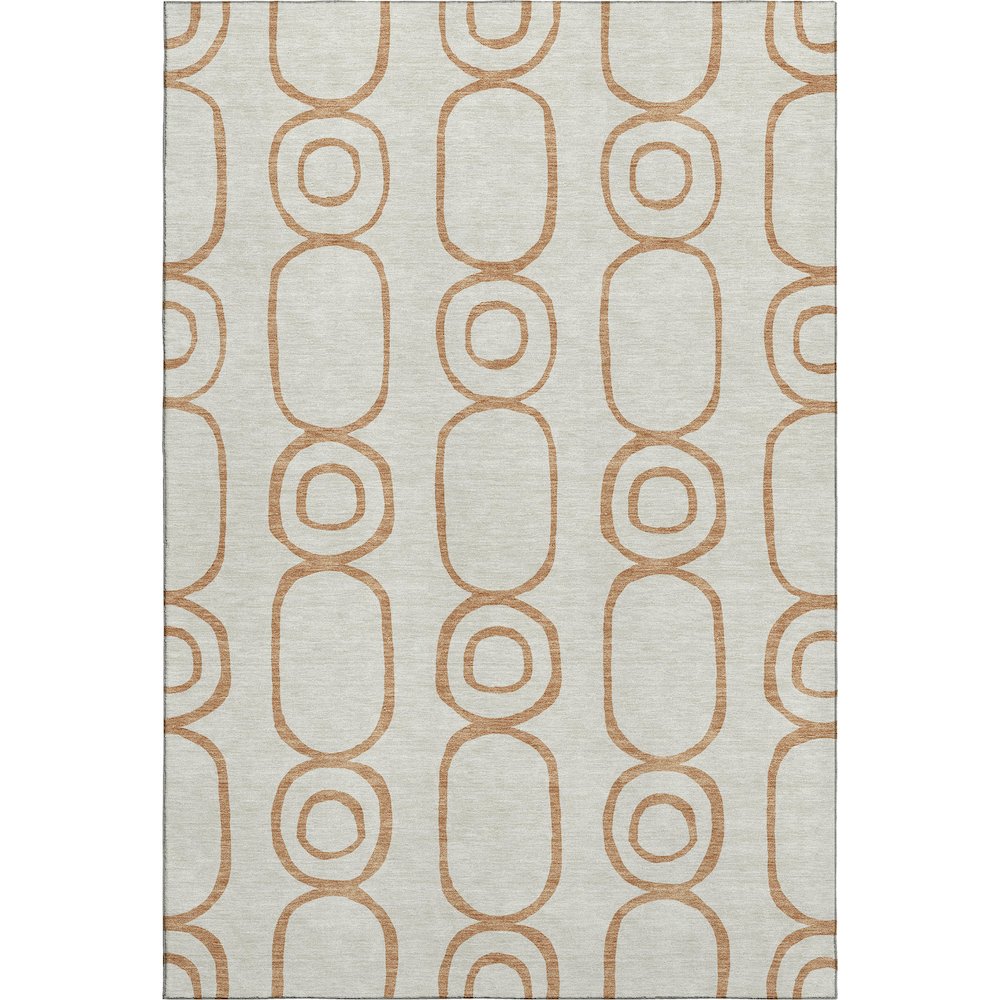 Premium Machine Washable Mayfield AMF2344 Orange 3' x 5' Rug