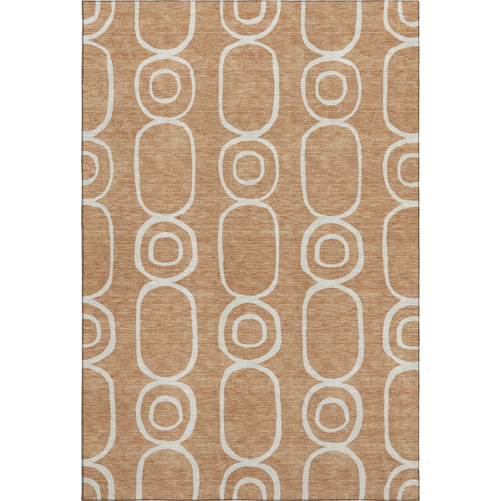 Premium Machine Washable Mayfield AMF2344 Orange 5' x 7'6" Rug