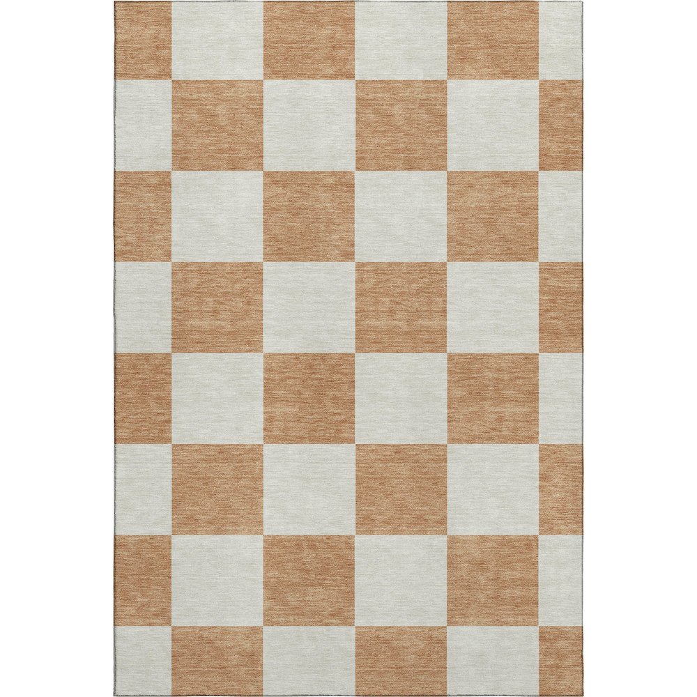 Premium Machine Washable Mayfield AMF2345 Orange 3' x 5' Rug