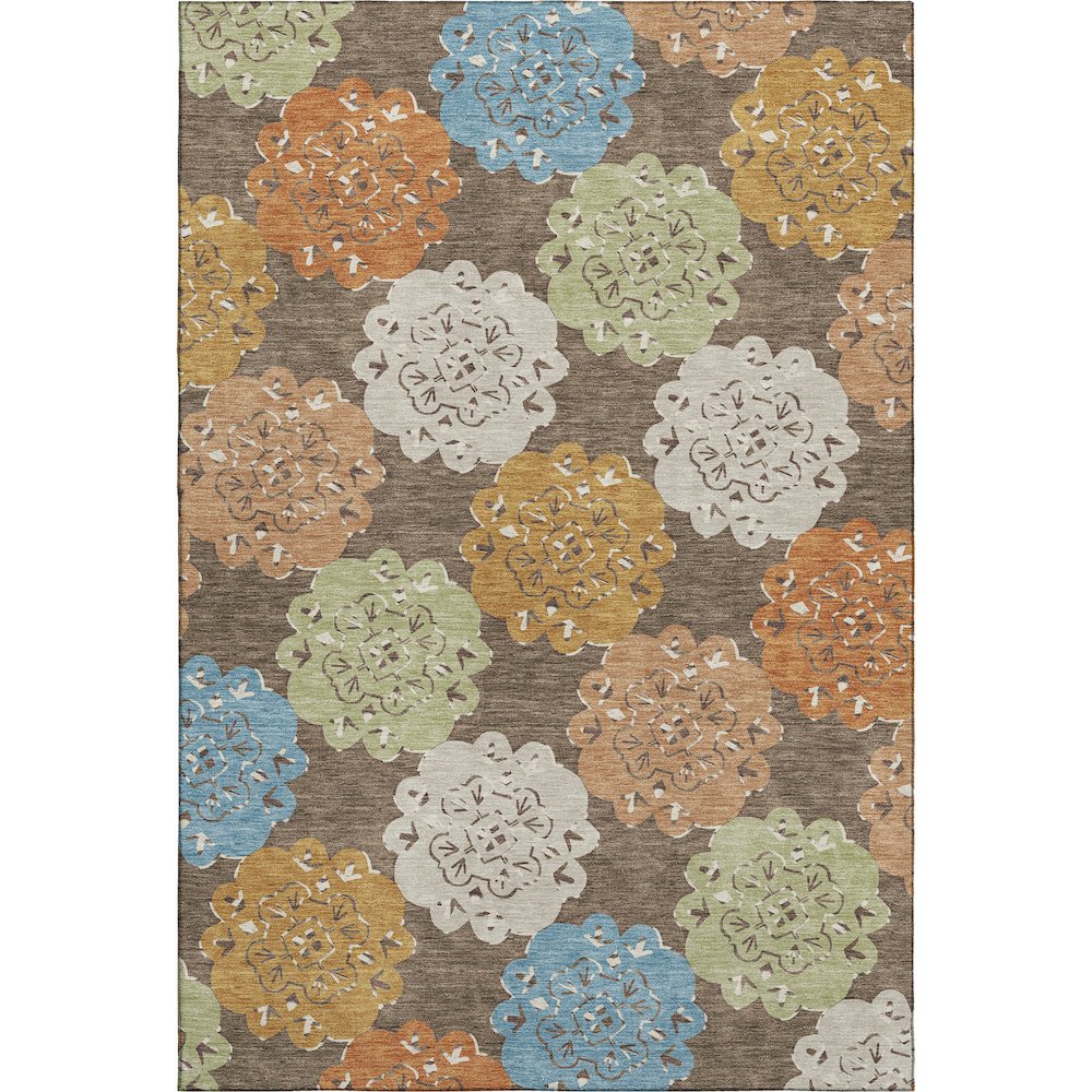 Premium Machine Washable Mayfield AMF2353 Brown 9' x 12' Rug