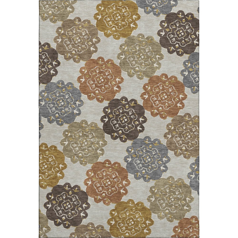 Premium Machine Washable Mayfield AMF2353 Multi 3' x 5' Rug