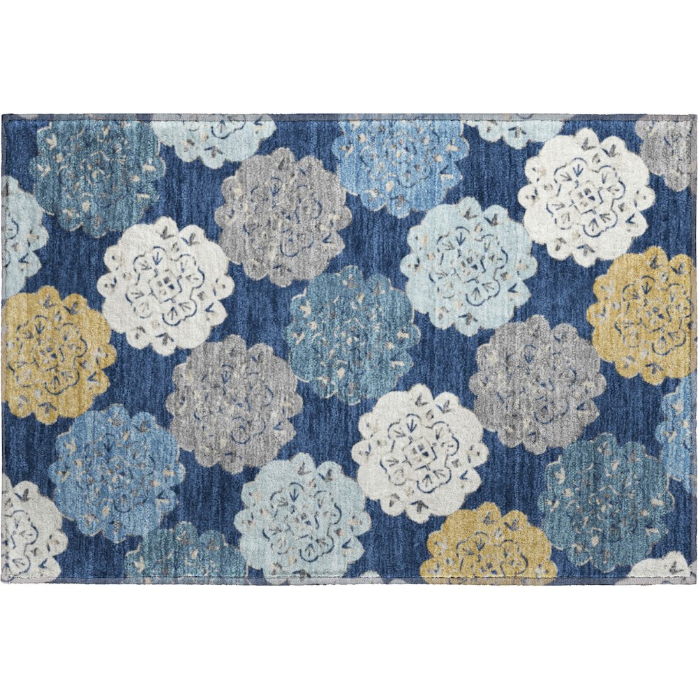 Premium Machine Washable Mayfield AMF2353 Blue 2'6" x 3'10" Rug