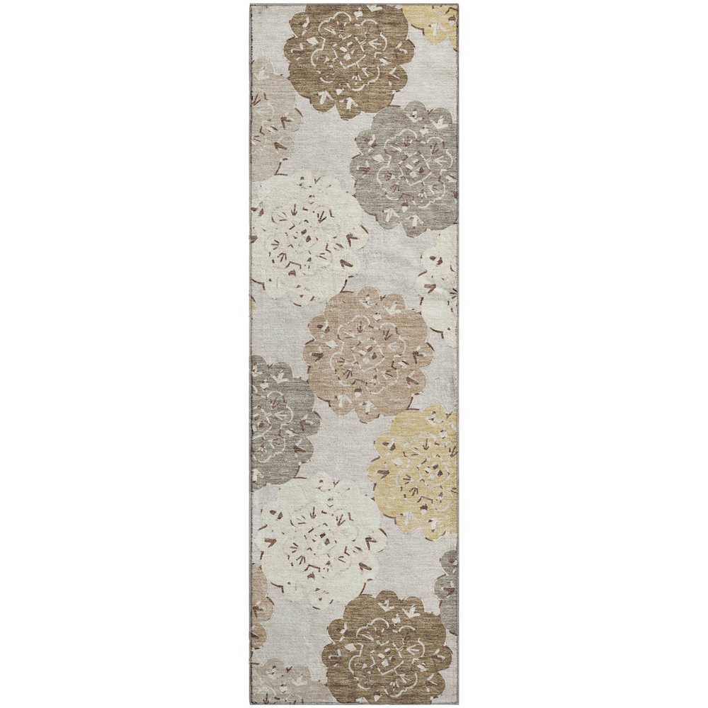 Premium Machine Washable Mayfield AMF2353 Ivory 2'3" x 7'6" Runner Rug