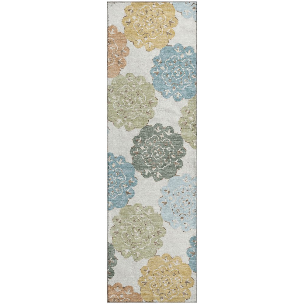 Premium Machine Washable Mayfield AMF2353 Multi 2'3" x 7'6" Runner Rug