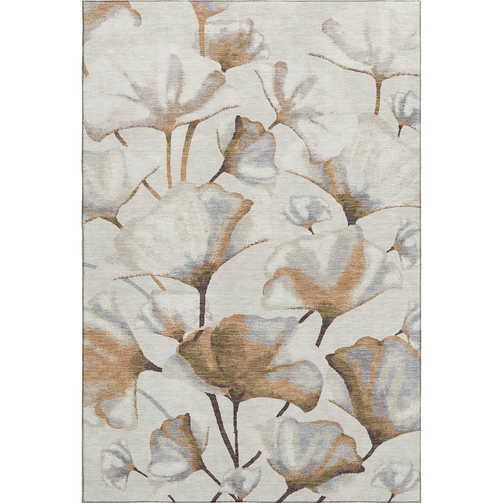 Premium Machine Washable Mayfield AMF2405 Orange 3' x 5' Rug