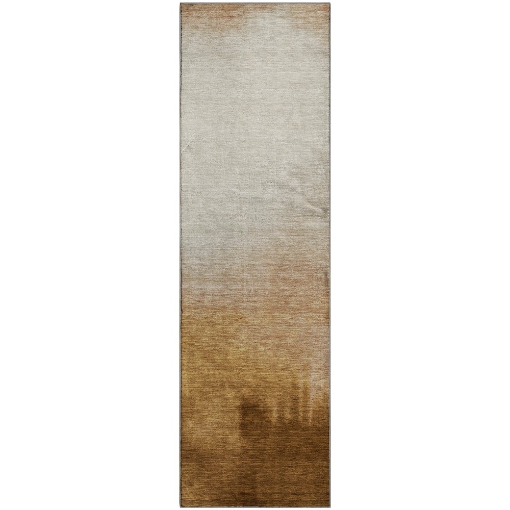Premium Machine Washable Mayfield AMF2420 Orange 2'3" x 7'6" Runner Rug