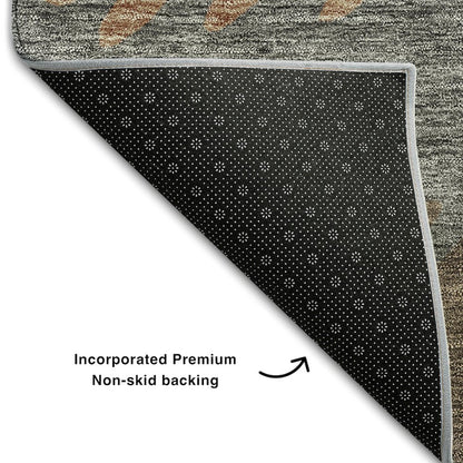 Premium Machine Washable Mayfield AMF736 Chocolate 3' x 5' Rug
