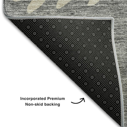Premium Machine Washable Mayfield AMF736 Gray 2'6" x 3'10" Rug