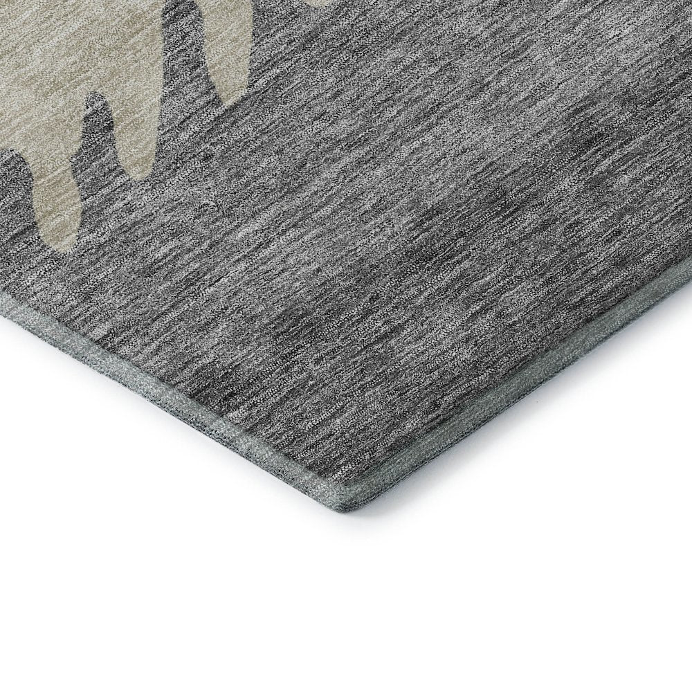 Premium Machine Washable Mayfield AMF736 Gray 2'6" x 3'10" Rug