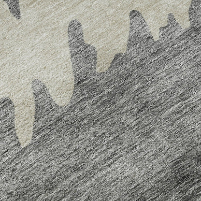 Premium Machine Washable Mayfield AMF736 Gray 2'6" x 3'10" Rug