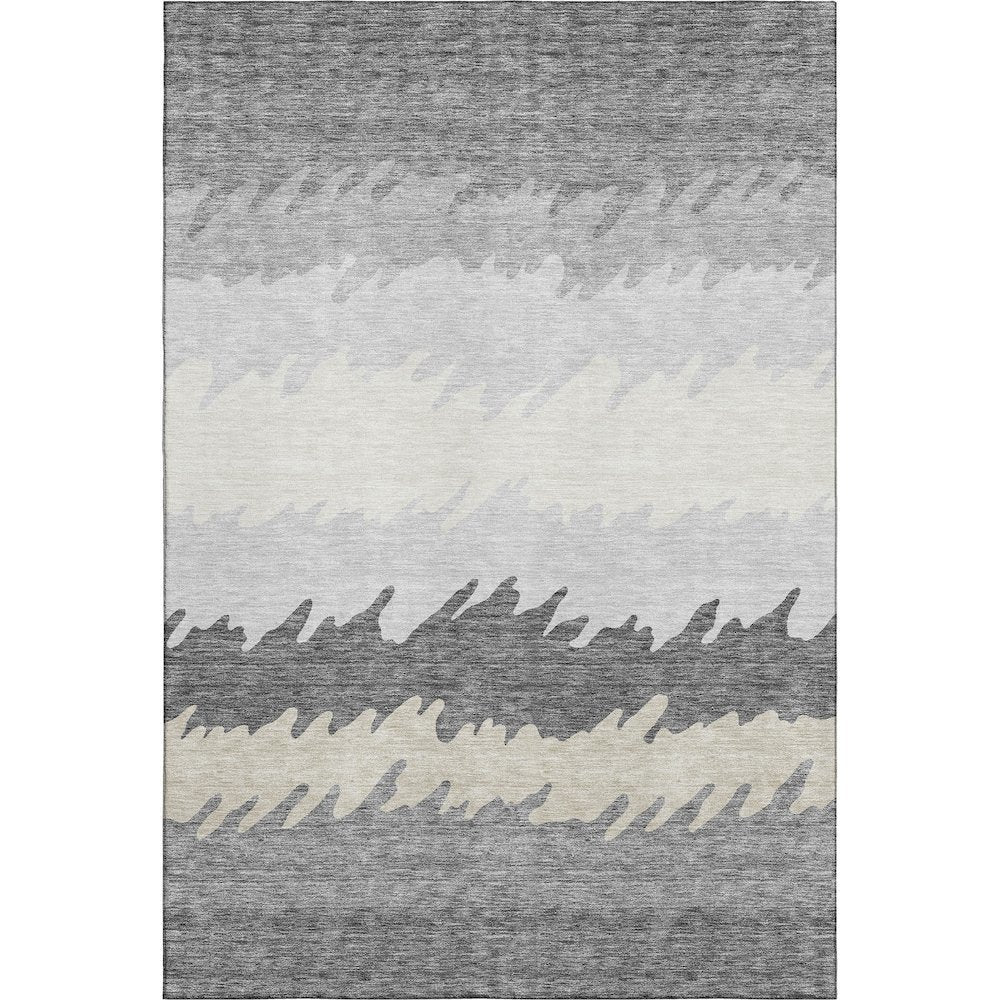 Premium Machine Washable Mayfield AMF736 Gray 2'6" x 3'10" Rug