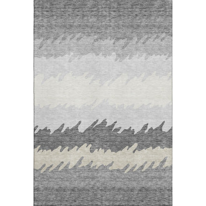 Premium Machine Washable Mayfield AMF736 Gray 2'6" x 3'10" Rug