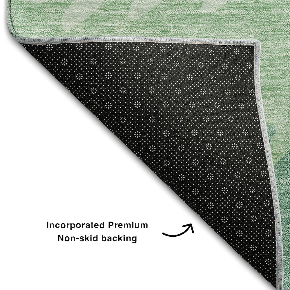 Premium Machine Washable Mayfield AMF736 Sage 2'6" x 3'10" Rug