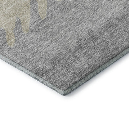 Premium Machine Washable Mayfield AMF736 Silver 10' x 14' Rug
