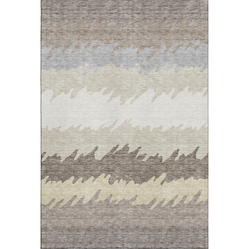 Premium Machine Washable Mayfield AMF736 Taupe 5' x 7'6" Rug