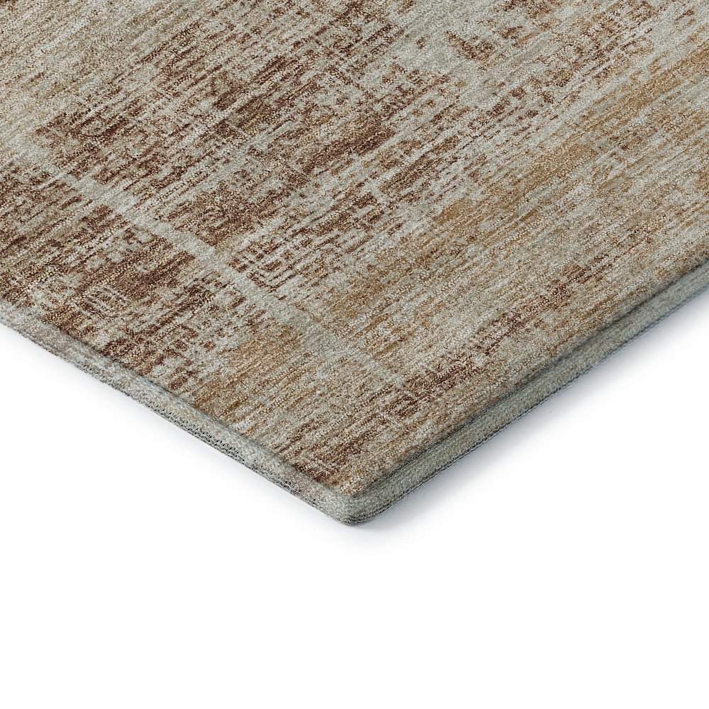 Premium Machine Washable Mayfield AMF747 Copper 8' x 8' Round Rug