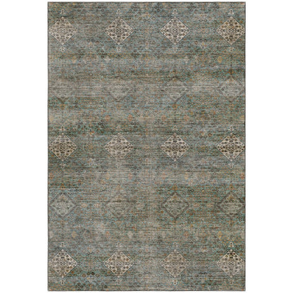 Machine Washable Aristo AR1 Teal 3' x 5' Rug