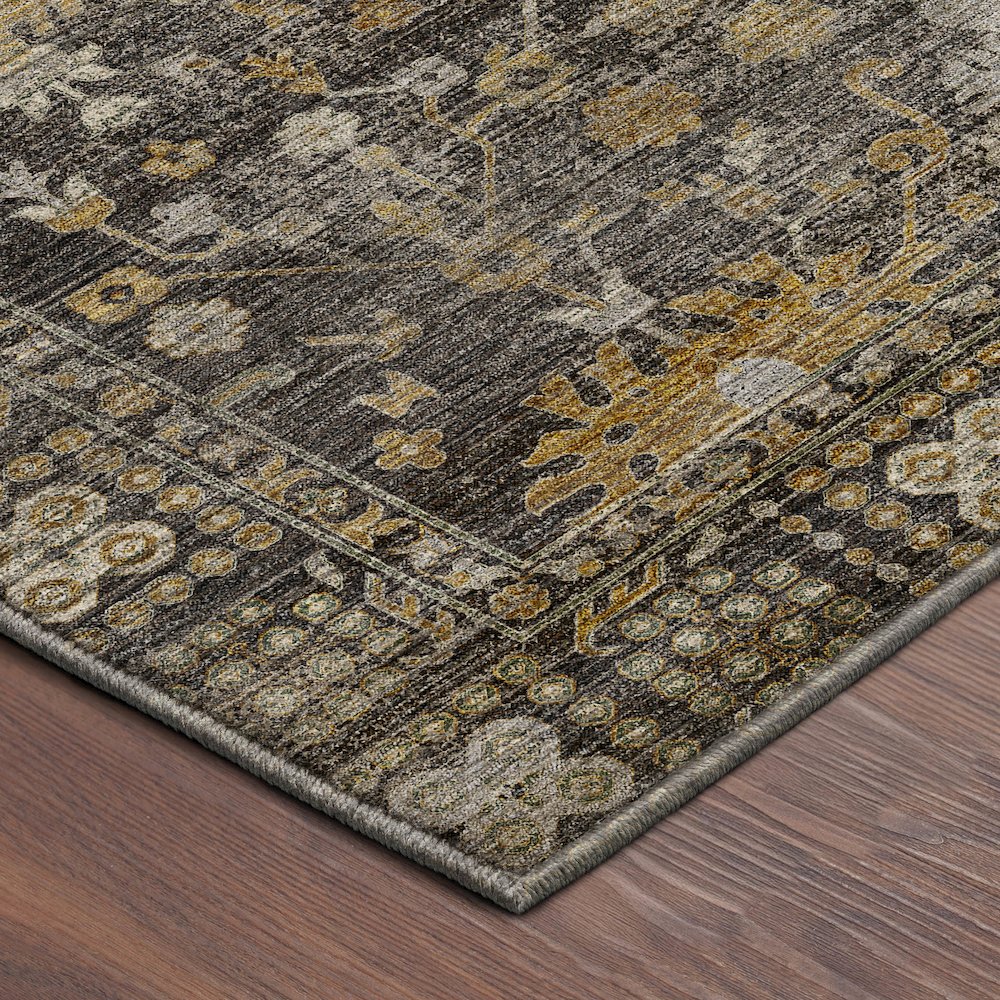 Machine Washable Aristo AR2 Gray 3' x 5' Rug