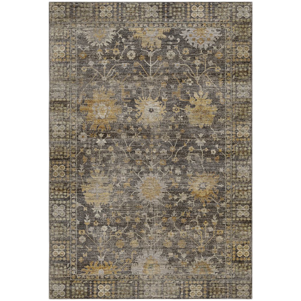 Machine Washable Aristo AR2 Gray 3' x 5' Rug