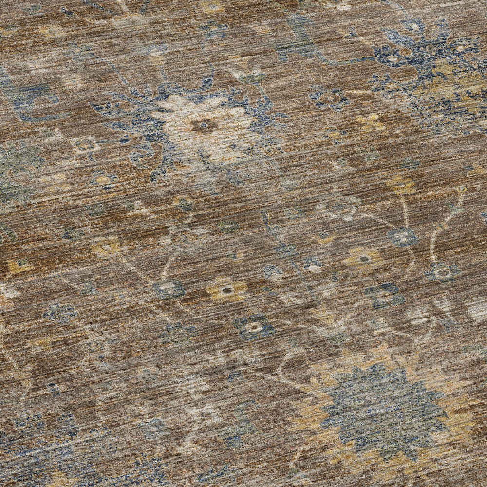 Machine Washable Aristo AR2 Brown 3' x 5' Rug