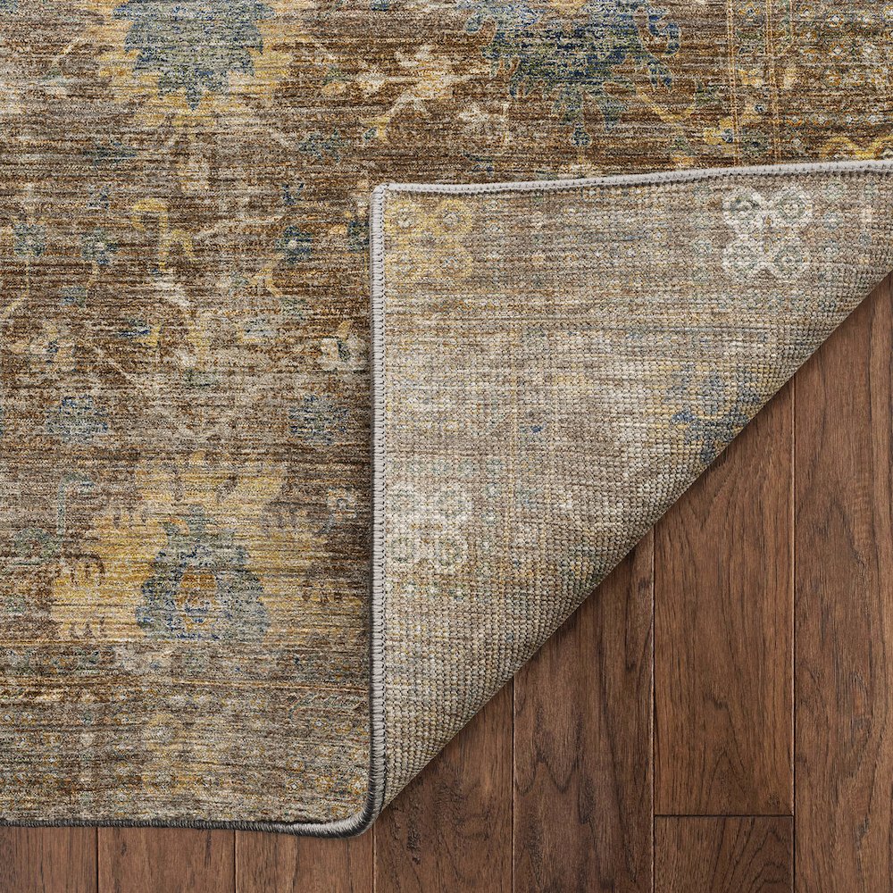 Machine Washable Aristo AR2 Brown 9' x 12' Rug