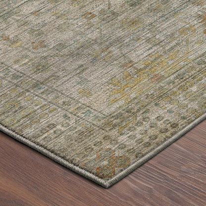 Machine Washable Aristo AR2 Ivory 1'8" x 2'6" Rug