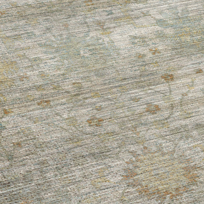 Machine Washable Aristo AR2 Ivory 3' x 5' Rug