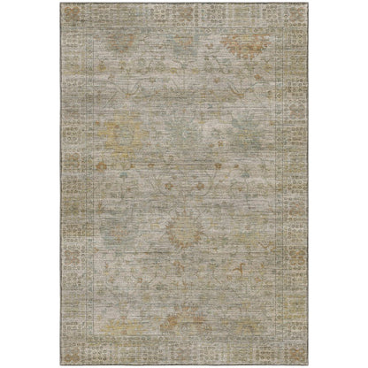 Machine Washable Aristo AR2 Ivory 8' x 10' Rug
