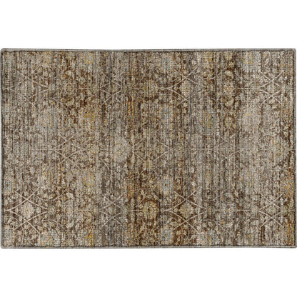 Machine Washable Aristo AR3 Brown 1'8" x 2'6" Rug