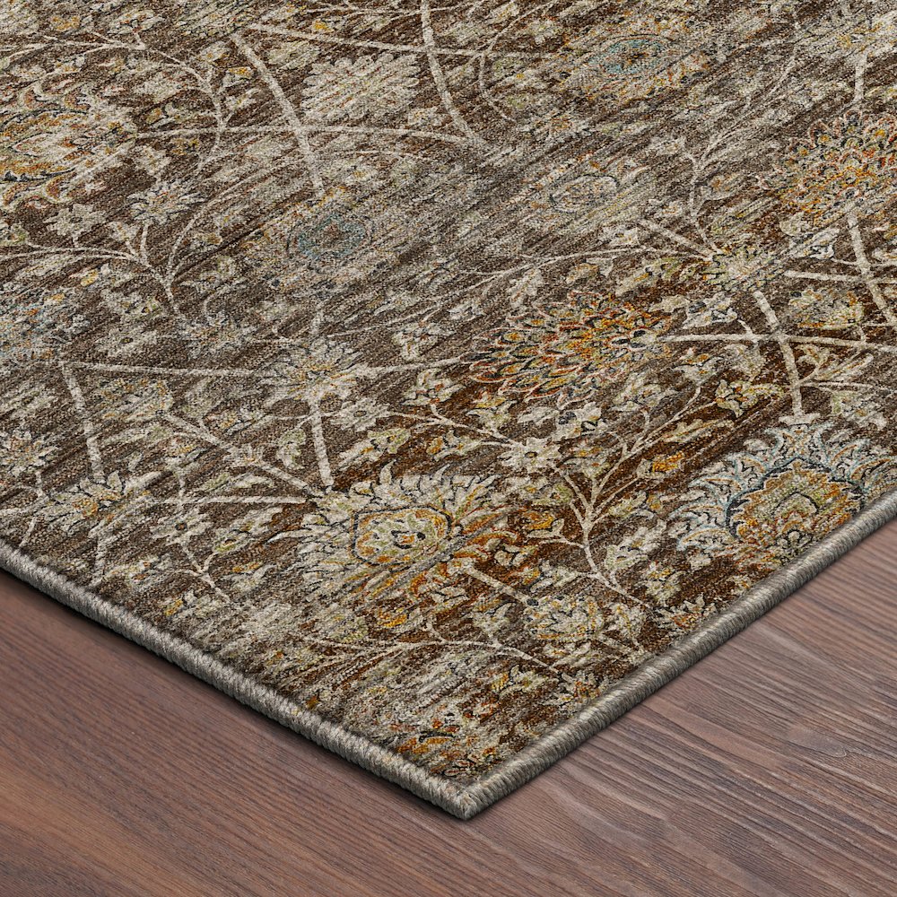 Machine Washable Aristo AR3 Brown 3' x 5' Rug